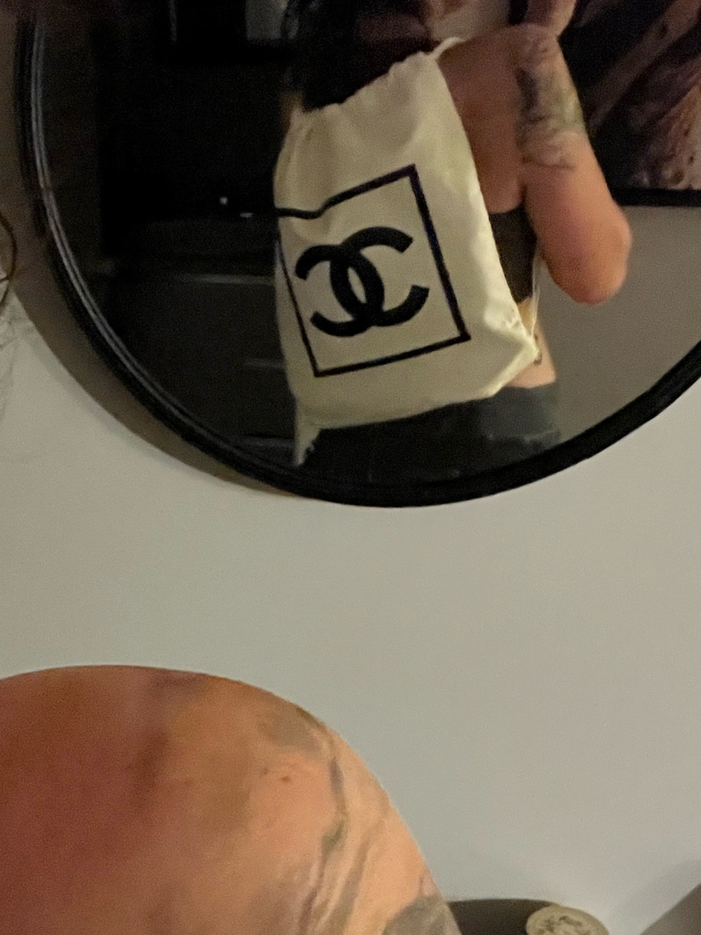 CHANEL Beaute VIP GWP Canvas Drawstring Cinch Backpack Bag Cream Logo NWT